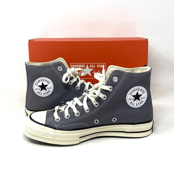 Converse Chuck Taylor 70 High Top Canvas Gray Women's Size Sneakers 164946C - Picture 6 of 9